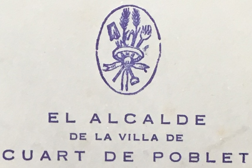 Remitent Alcaldia.Ajuntament 1965